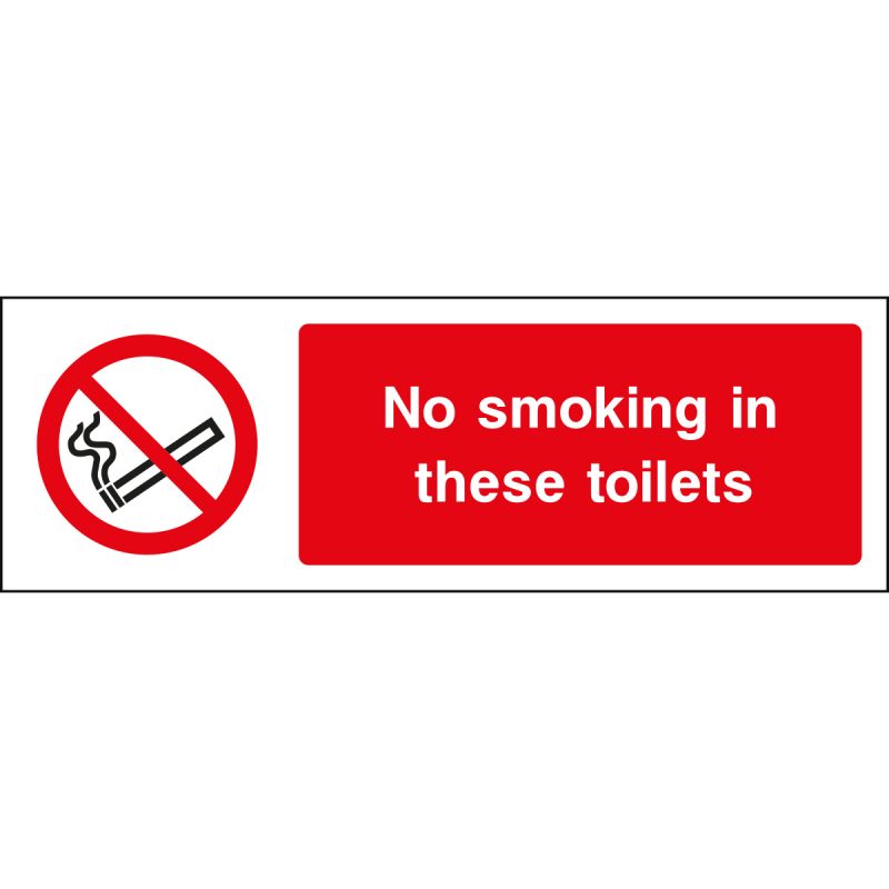 No smoking in these toilets