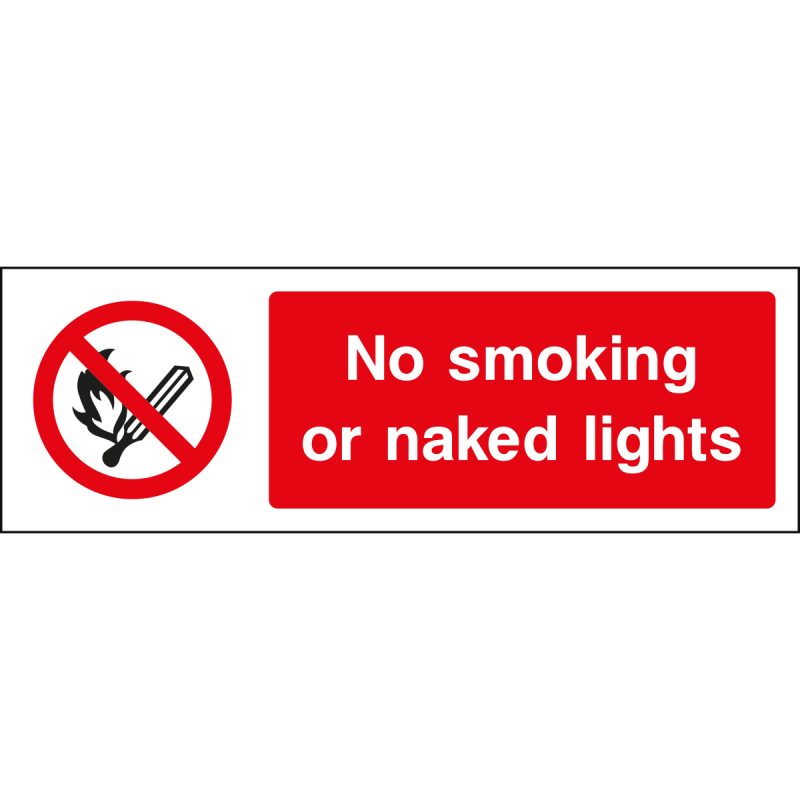No smoking or naked lights