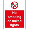 No smoking or naked lights