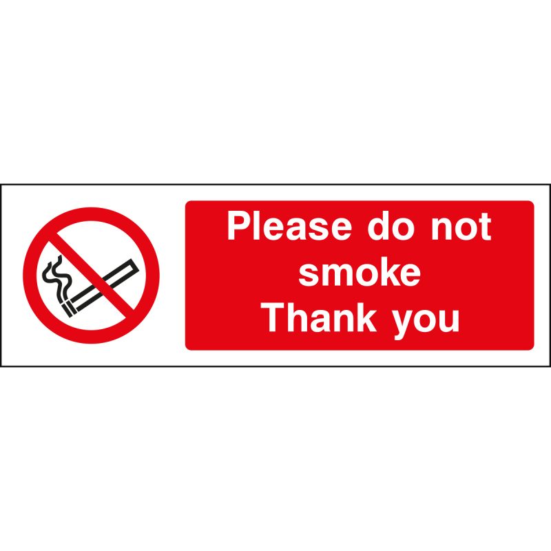 Please do not smoke, Thank you