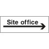 Site office right arrow sign