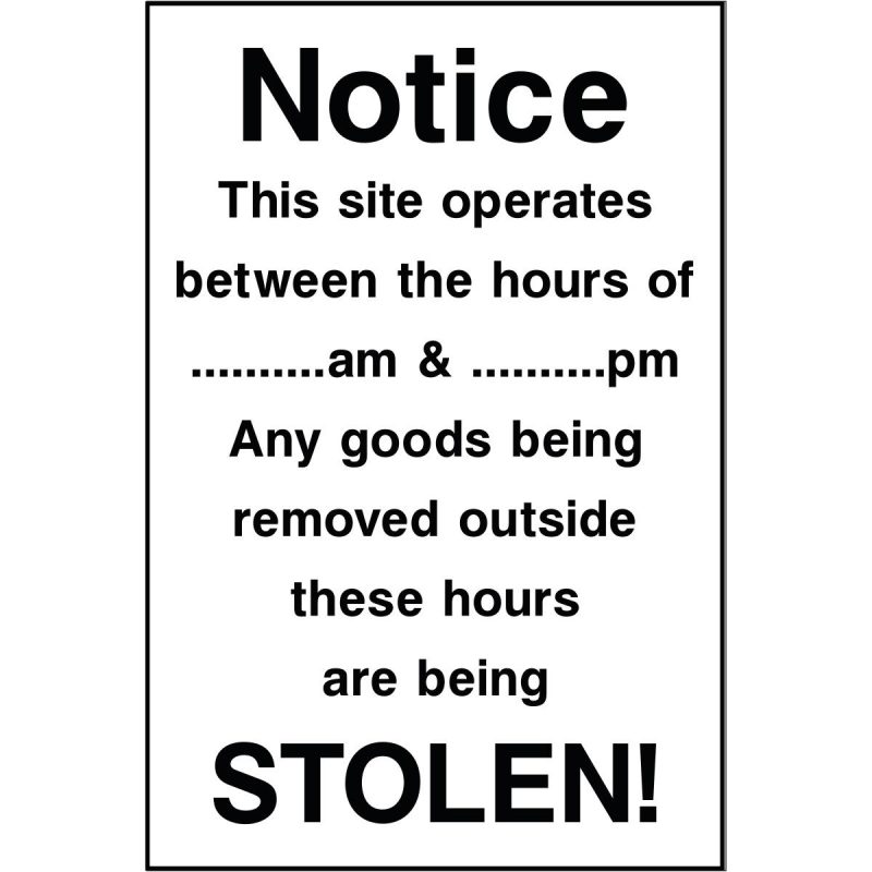 Stolen notice board