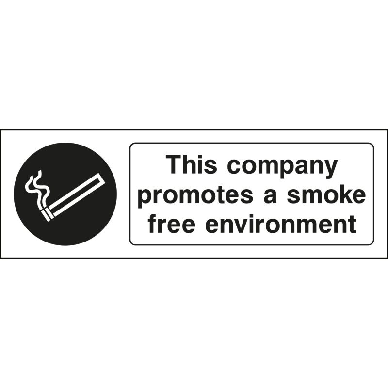 This company promotes a smoke free environment