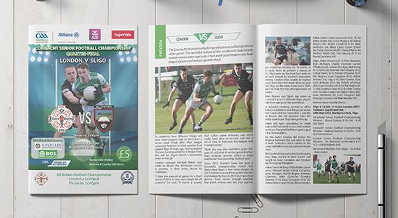 GAA Match Booklet, Booklet Design and Printing