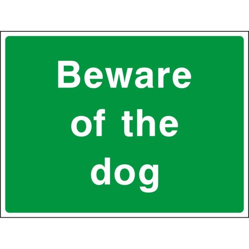 Beware of the dog signage