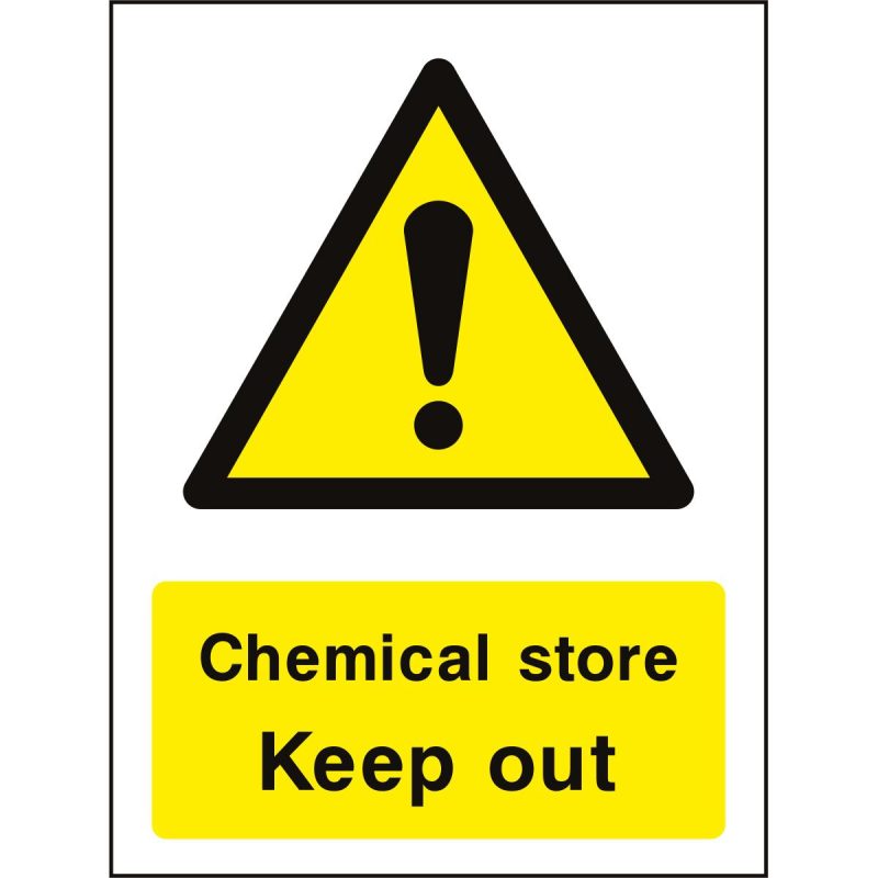 Chemical keep out sign