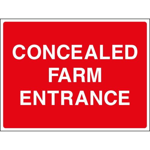 Concealed farm entrance sign