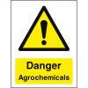 Danger agrochemicals sign