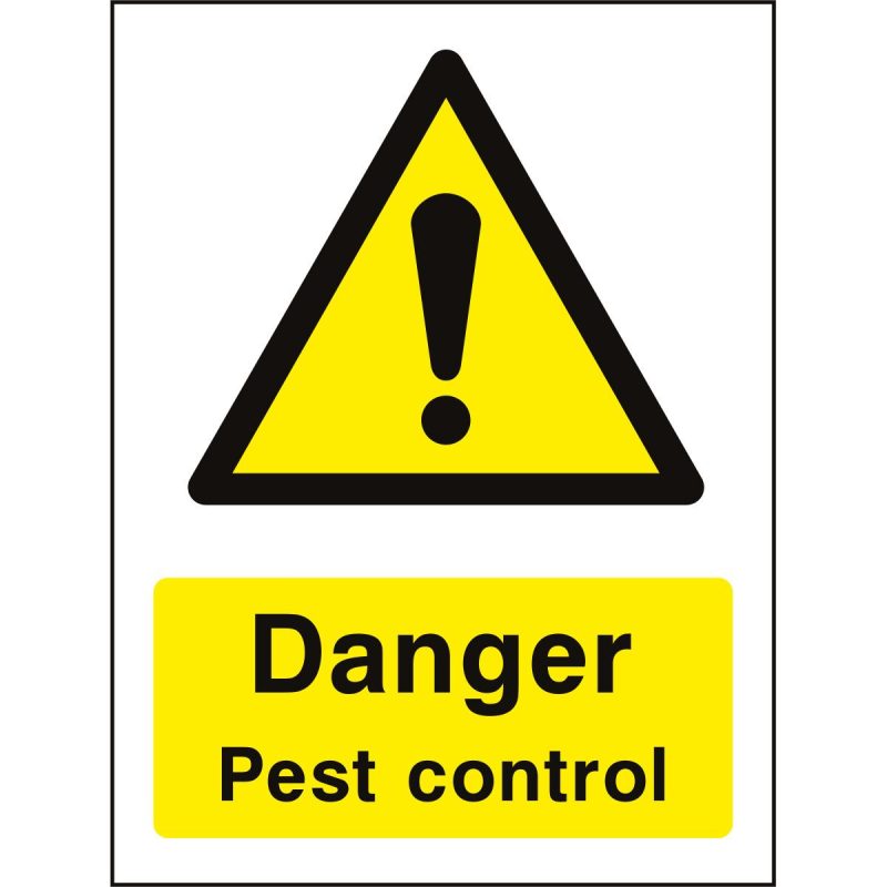 Danger pest control sign