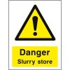 Danger slurry store sign