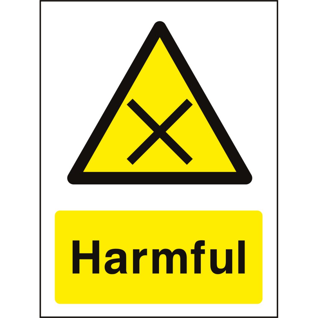 Harmful sign | Safety Sign Shop