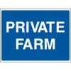Private farm sign