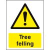 Tree felling sign