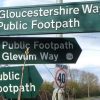 Public footpath sign, Bridleway sign, way finding signs