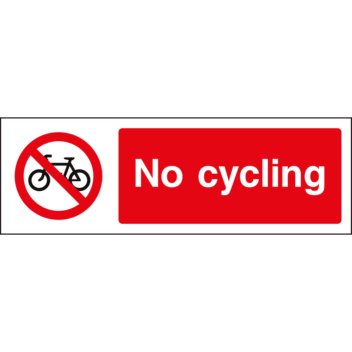 No Cycling Sign | Safety Sign Shop