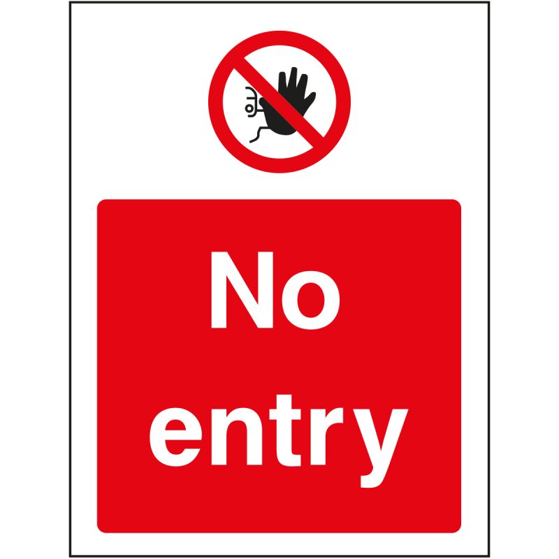 No entry sign portrait, no entry signs