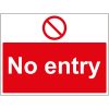 No entry sign, large, landscape