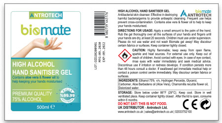 Product label design and print. Custom safety labels.