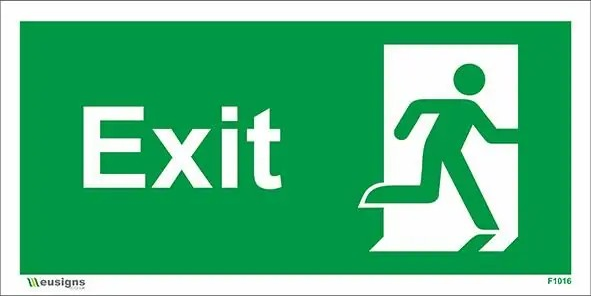 Emergency exit sign