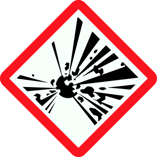 Explosive COSHH Symbol