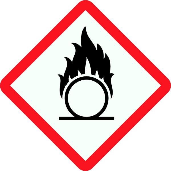 Oxidising COSHH Symbol