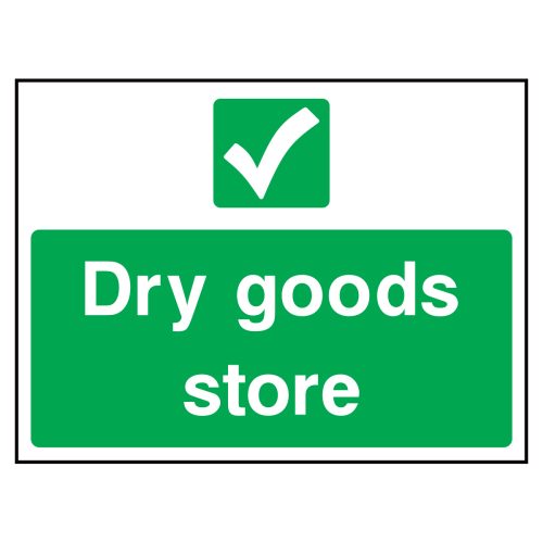 Dry goods store sign