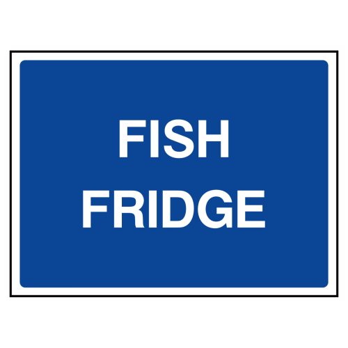Fish fridge sign