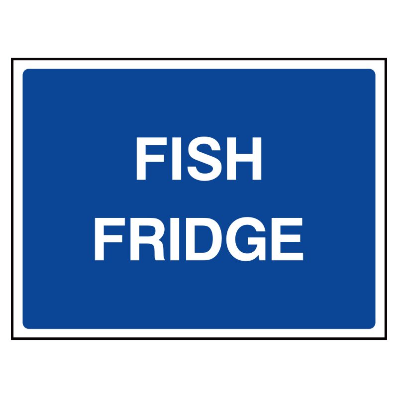 Fish fridge sign