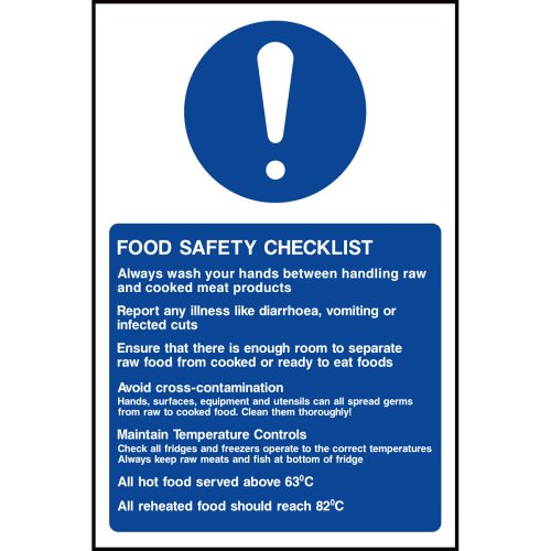 Food safety checklist