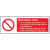 Microwave oven signs, Guide for microwave oven usage