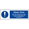 Steam oven guide sign