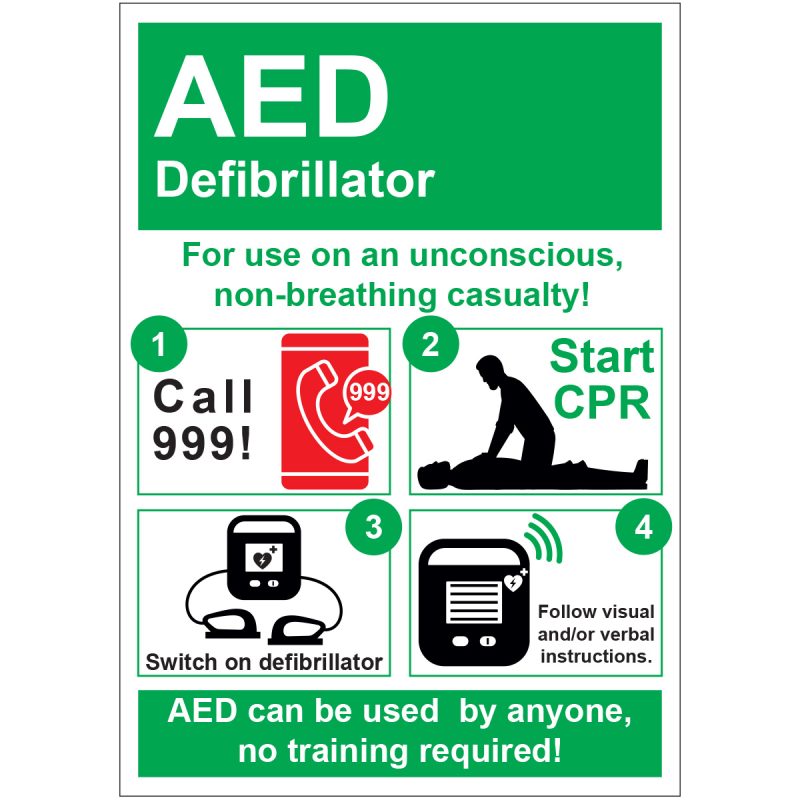 Defibrillator AED Poster