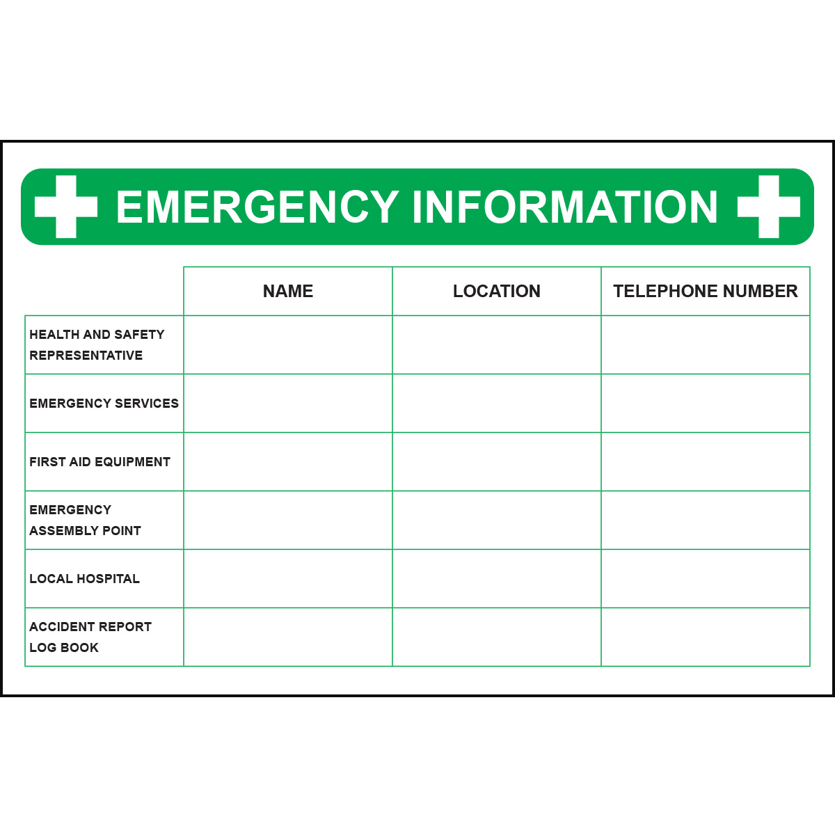 emergency-information-board Emergency information board