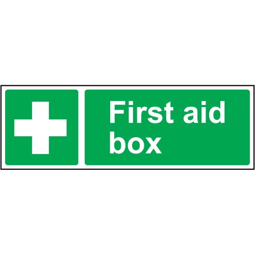 First Aid Box Sign, Landscape