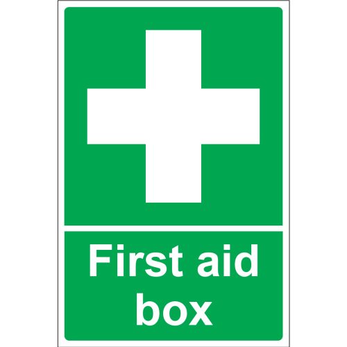 First Aid Box Portrait, ISO 7010 E003, FAID2020