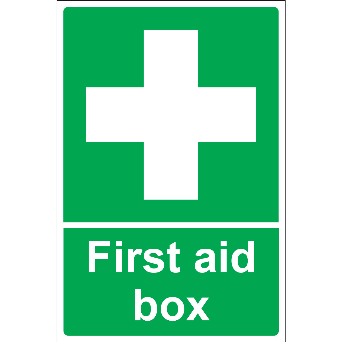 first-aid-box-portrait First Aid Box Portrait, ISO 7010 E003, FAID2020