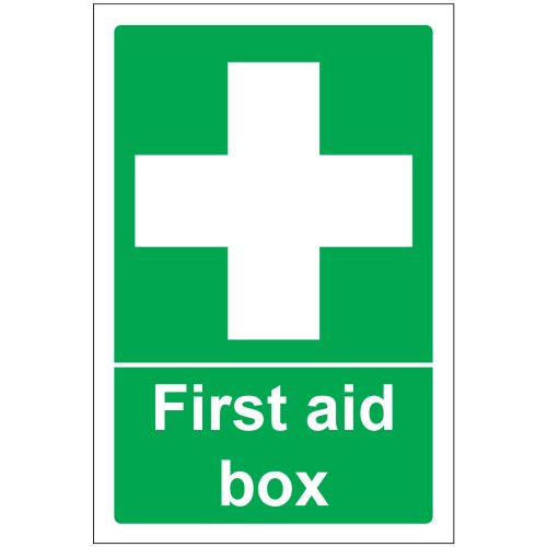 First Aid Box Sign, Portrait