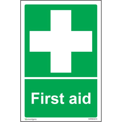 First Aid Sign - Portrait