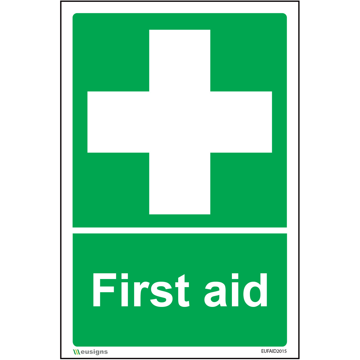 first-aid-portrait-sign First Aid Sign - Portrait