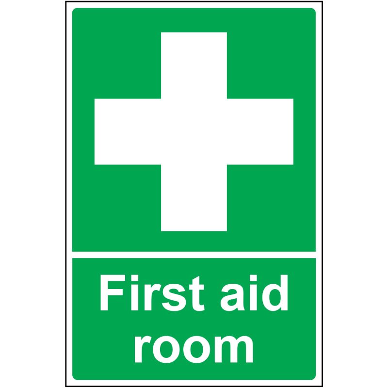 First Aid Room Sign, First Aid Room sign, ISO 7010 green cross