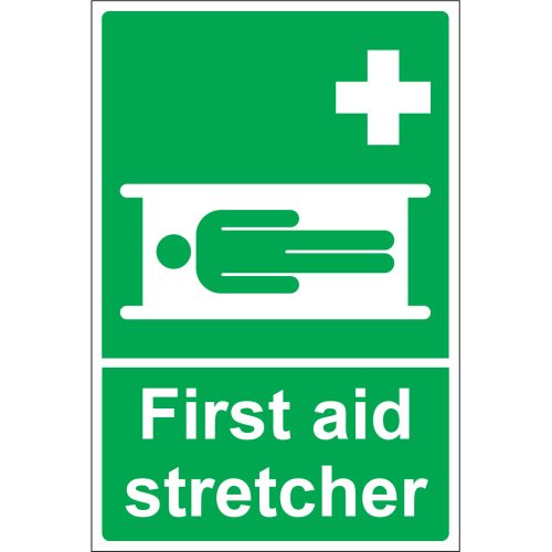 First Aid Stretcher Sign- Portrait