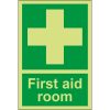 Glow In the Dark First Aid Room Sign