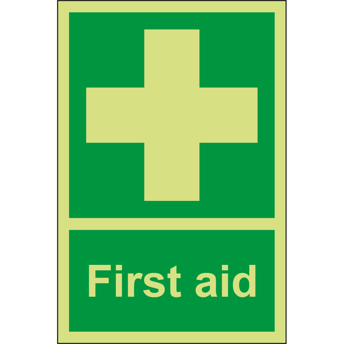 glow-in-the-dark-first-aid Glow In the Dark First Aid Sign