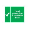 head-protection-is-available-here-sign