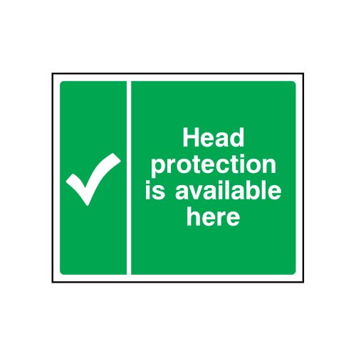 head-protection-is-available-here-sign