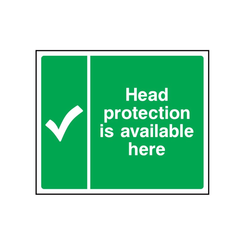 head-protection-is-available-here-sign