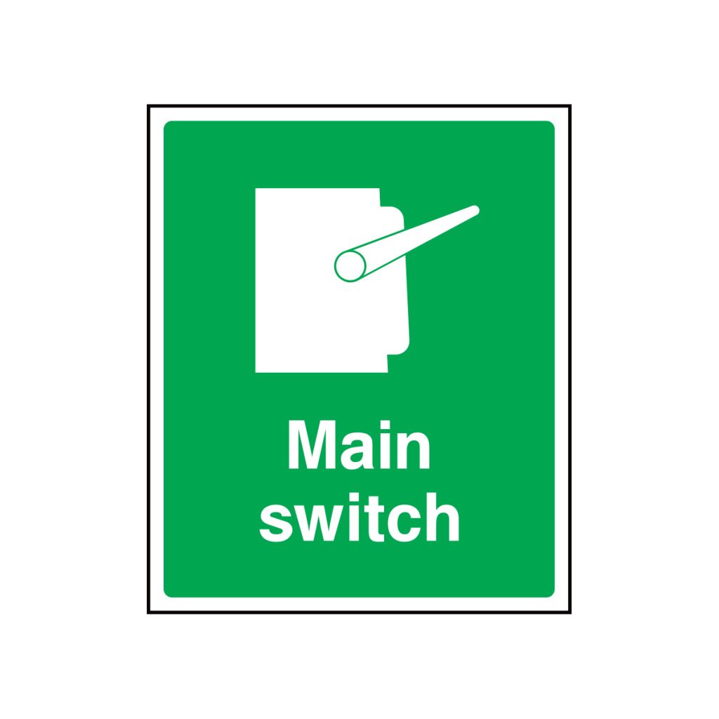 Main Switch Sign | EU Signs UK