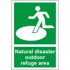 Natural Disaster Outdoor Refuge Sign