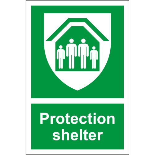 Protection Shelter Sign