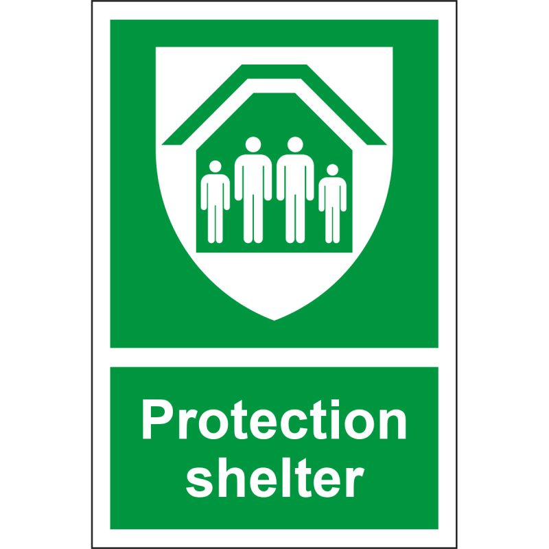 Protection Shelter Sign